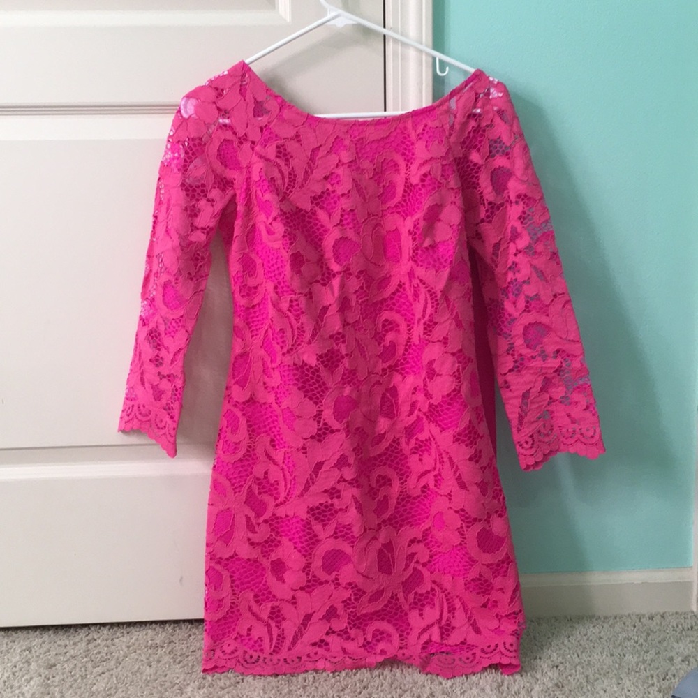 Pink lace Lilly Pulitzer dress